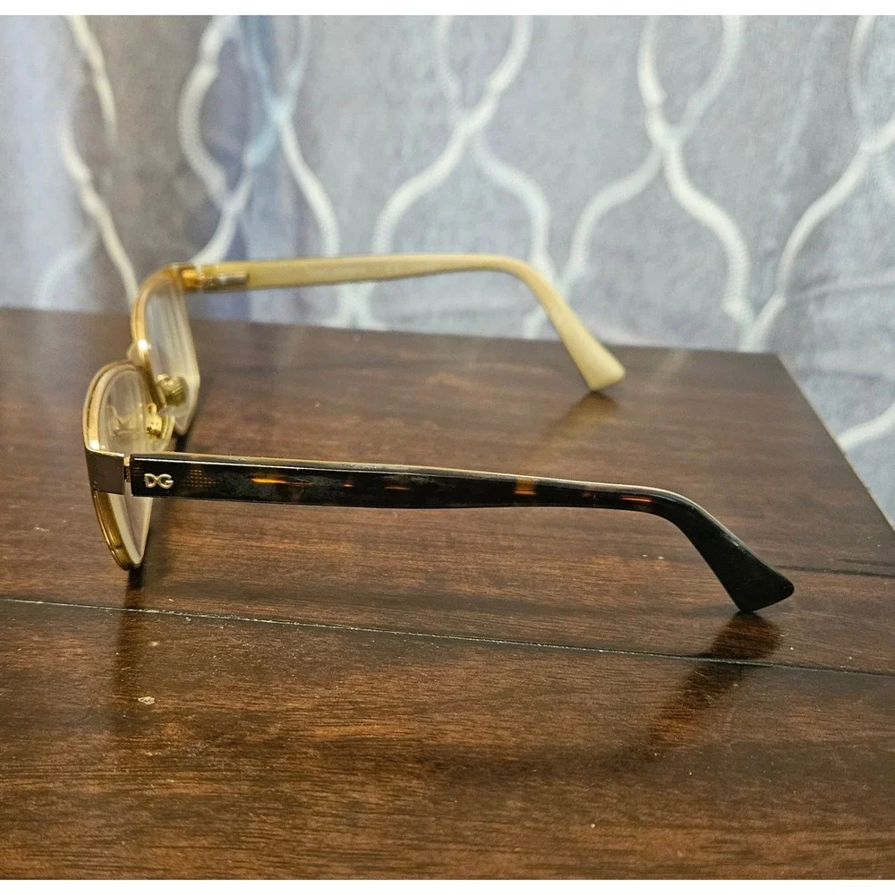 Dolce & Gabbana 1273 1269 Eyeglasses Frames Only Brown Gold Tortoise 53-16-140
